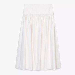Zara Stripped White Maxi Skirt
